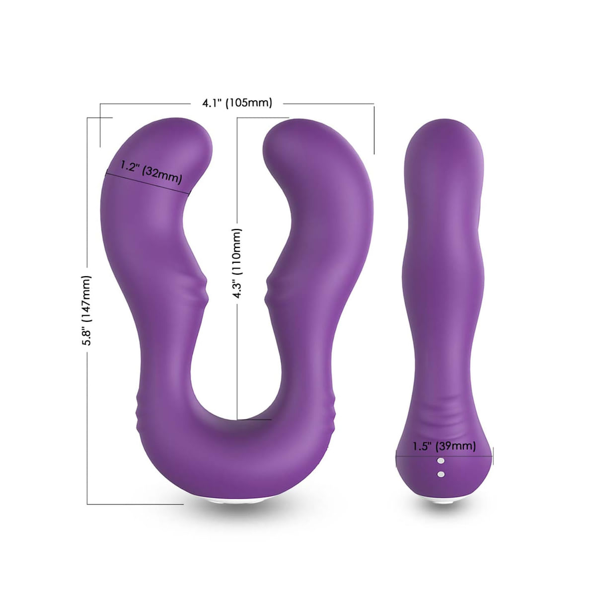 Vibrador Duplo com 9 Modos de Vibração Vip Mix