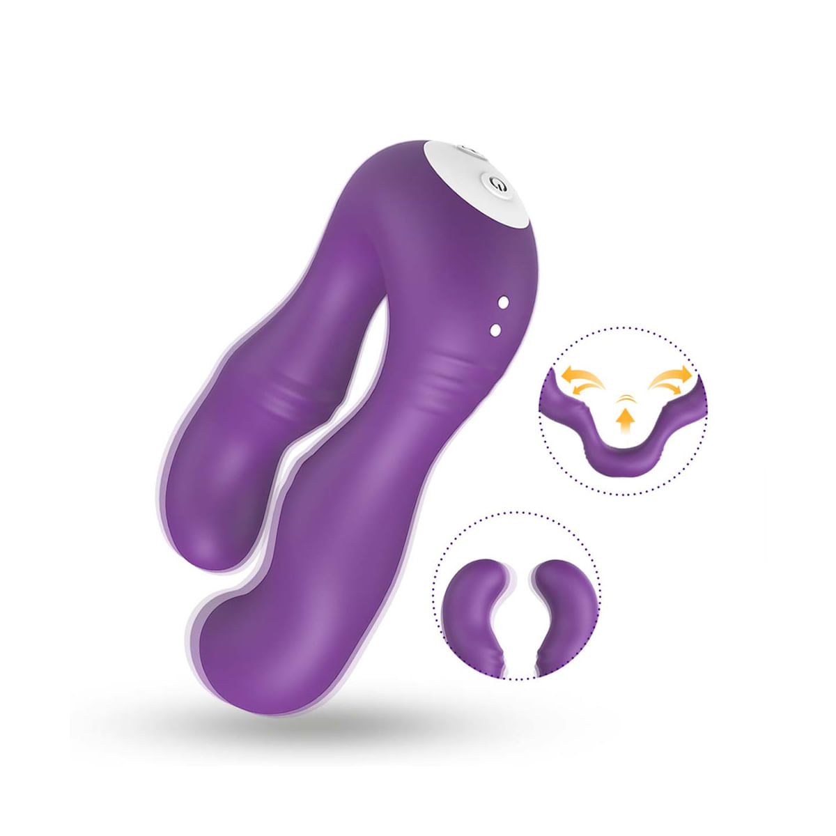 Vibrador Duplo com 9 Modos de Vibração Vip Mix