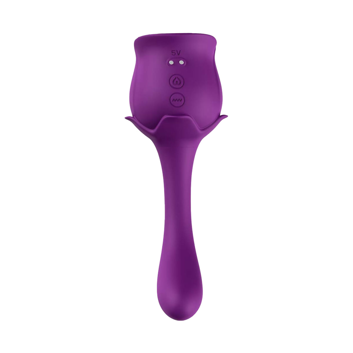 Vibrador Duplo Ponto G Formato de Rosa com 9 Modos de Vibração e 10 Modos de Pulsação Vip Mix Vibrador Duplo Ponto G Formato de Rosa com 9 Modos de Vibração e 10 Modos de Pulsação Vip Mix