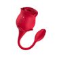 Vibrador Duplo Flexível Formato de Rosa Vip Mix