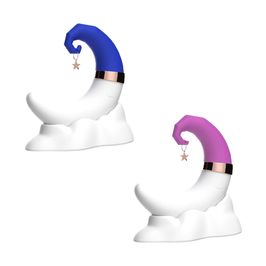 Vibrador de Clitóris em Formato de Lua com 10 Modos de Vibração e Pulsação Vip Mix