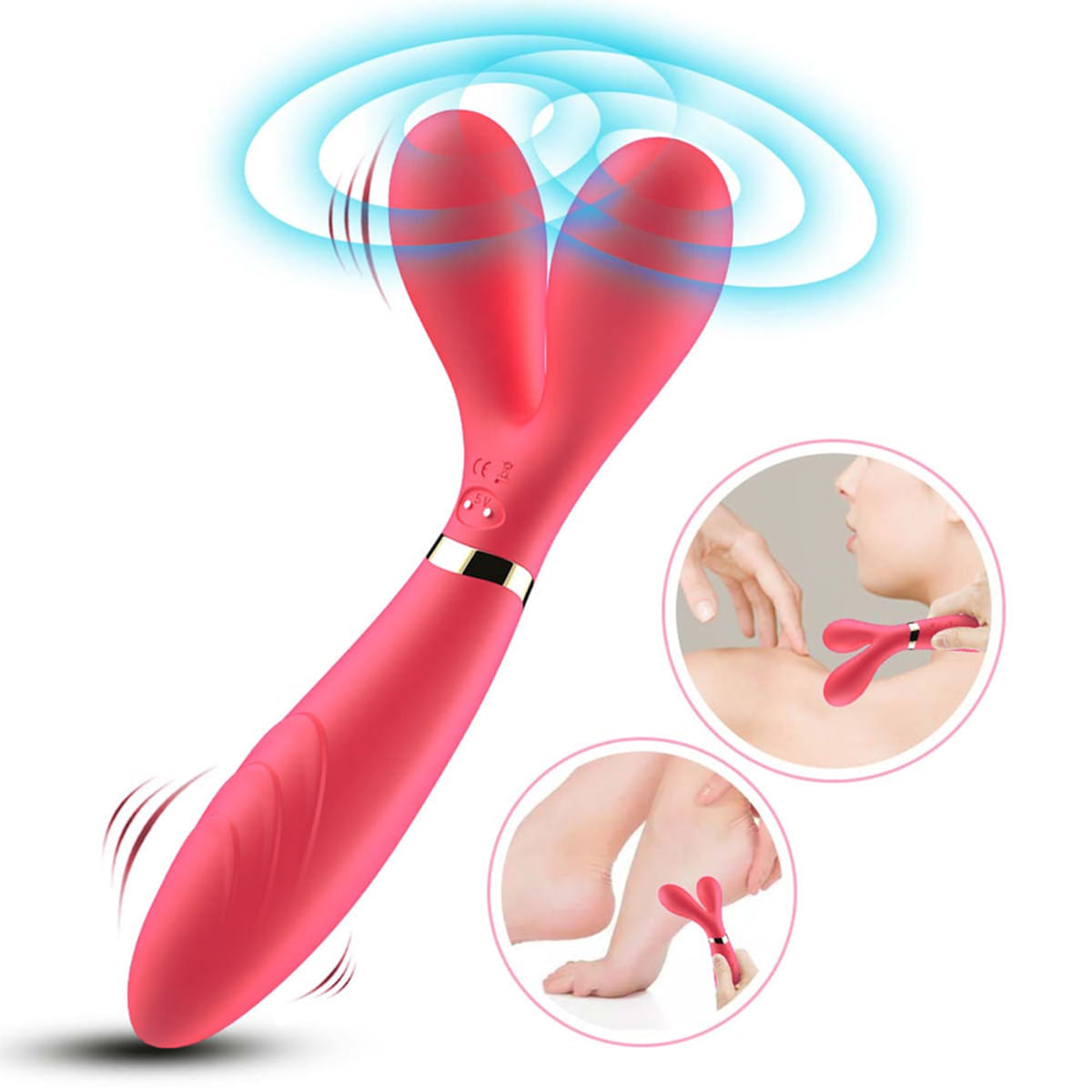 Vibrador Duplo com 9 Modos de Vibração e Pulsação Vip Mix