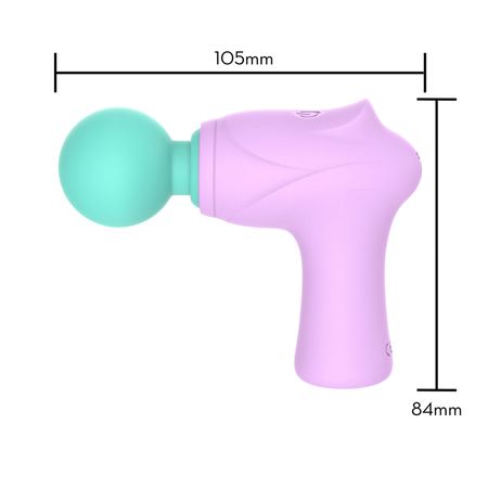 Mini Massageador Pistola com 10 Modos de Vibração Me Ame Sex Toys