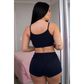 Pijama Shorts E Cropped Liso Hot Love