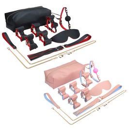 Kit Bondage com Detalhes em Laço Borboleta 8 Peças e Estojo Portátil 3R Import