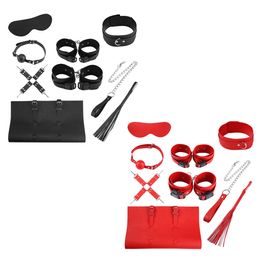 Kit Bondage com 7 Peças em Couro Sintético 3R Import