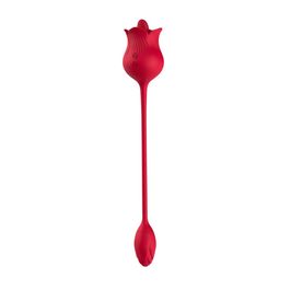 Vibrador Duplo Flexível em Formato de Rosa com 10 Modos de Vibração Vip Mix