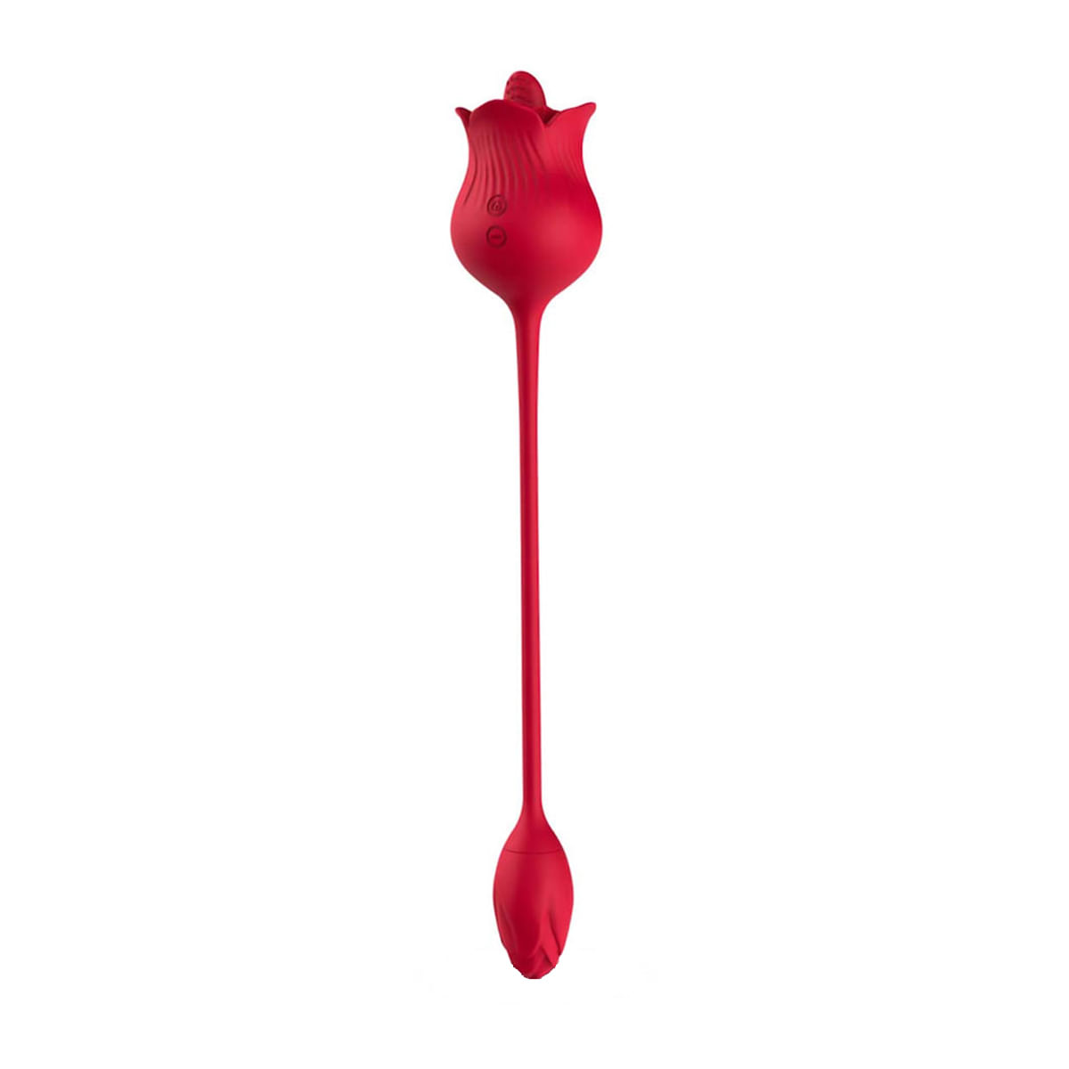 Vibrador Duplo Flexível em Formato de Rosa com 10 Modos de Vibração Vip Mix Vibrador Duplo Flexível em Formato de Rosa com 10 Modos de Vibração Vip Mix