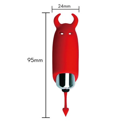 Pocket Vibe Cápsula Diabinha com 10 Modos de Vibração Me Ame Sex Toys