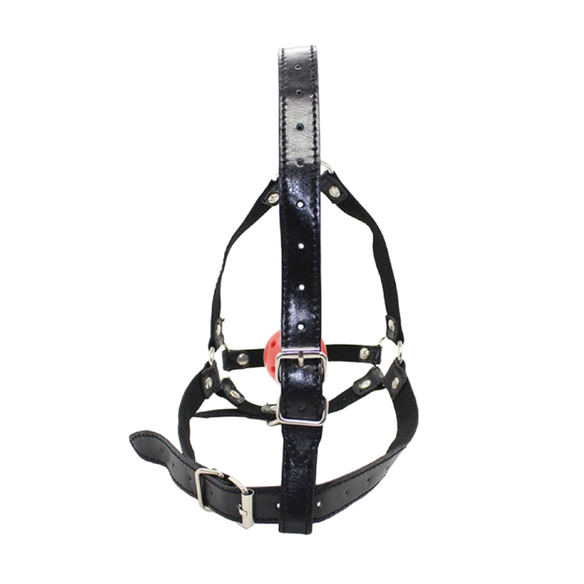 Mordaça com Bola, Argolas em Metal e Testeira Regulável 3R Import