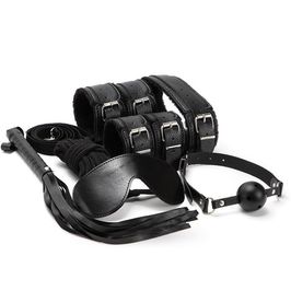 Kit Bondage com 8 Peças em Couro Sintético 3R Import
