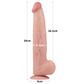 King Sized Sliding Skin Dual Layer Dong Pênis Realístico 31x6,2cm Vip Mix