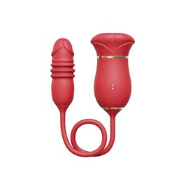 YouVibe Vibrador Duplo Flexível com 10 Modos de Estimulação, Sucção e Vai e Vem VipMix