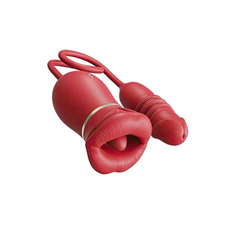 YouVibe Vibrador Duplo Flexível com 10 Modos de Estimulação, Sucção e Vai e Vem VipMix