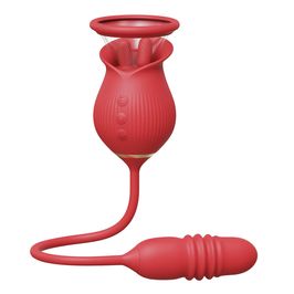 YouVibe Vibrador Duplo Flexível com 10 Modos de Estimulação, Sucção e Vai e Vem VipMix