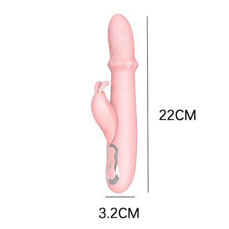 YouVibe Vibrador Coelhinho com Esferas, 10 Modos de Vibração e 5 de Vai e Vem VipMix