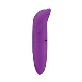 Vibrador Ponto G Aveludado com Formato Golfinho Miss Collection