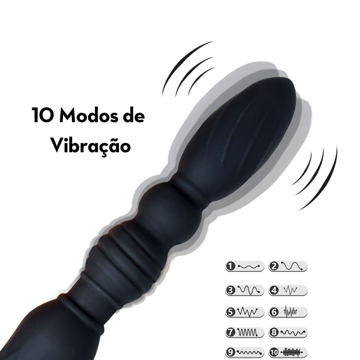 Massageador Varinha Mágica Duplo com 10 Modos de Vibração Me Ame Sex Toys