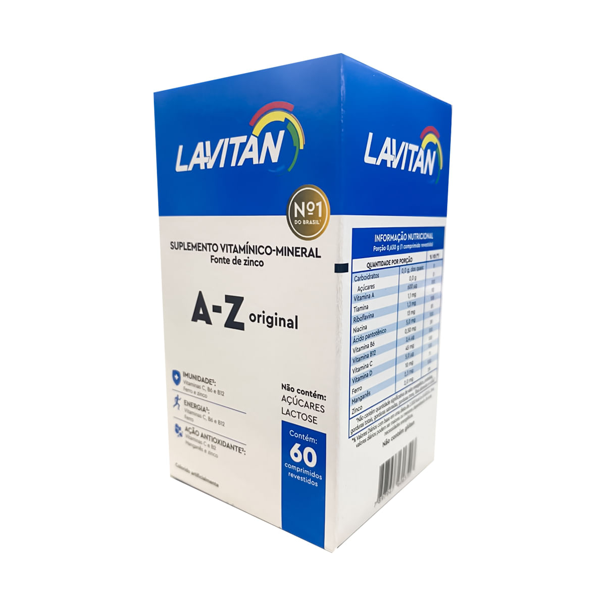 Lavitan Vitaminas A-Z Original Suplemento Vitamínico Mineral com 60 Comprimidos Cimed
