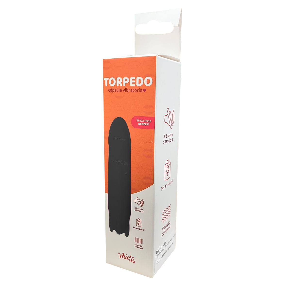 Vibrador Ponto G em Formato de Torpedo Miess