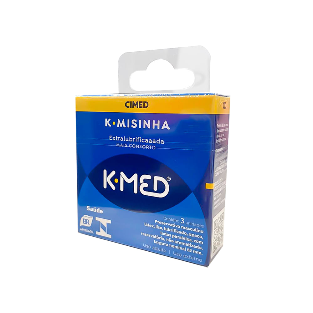 K-Misinha Preservativo Tradicional 3 Unidades K-Med