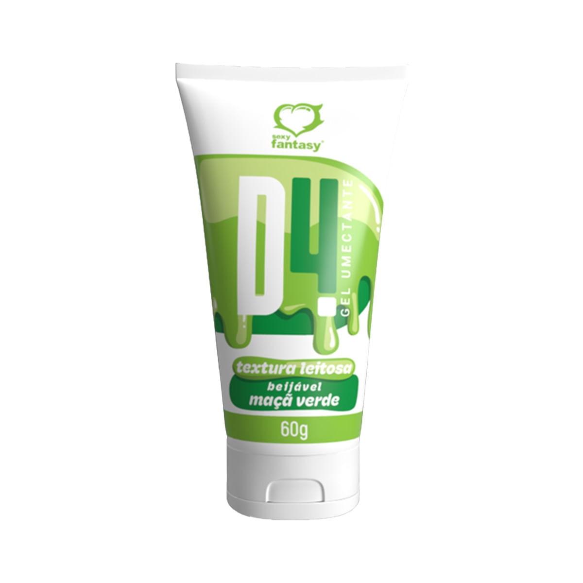 D4 Gel Umectante Beijável Com Textura Leitosa 60g Sexy Fantasy D4 Gel Umectante Beijável Com Textura Leitosa 60g Sexy Fantasy