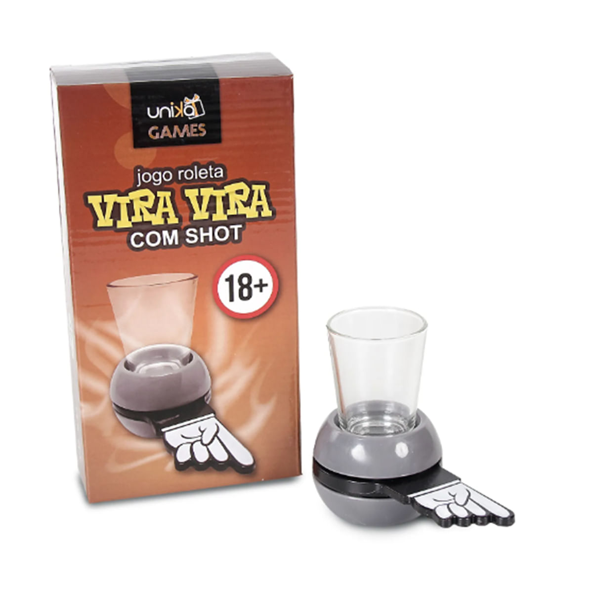 Jogo Roleta De Drinks Vira Vira com Shot Unika