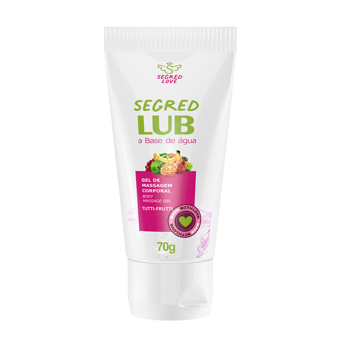 Segred Lub Gel de Massagem Corporal Beijável 70g Segred Love Segred Lub Gel de Massagem Corporal Beijável 70g Segred Love
