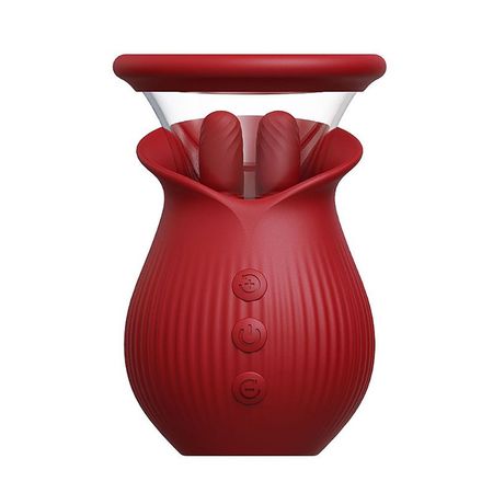 Scarlet Vibrador Sugador de Clitóris Formato de Rosa Multivelocidade Sexy Import