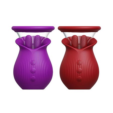 Scarlet Vibrador Sugador de Clitóris Formato de Rosa Multivelocidade Sexy Import