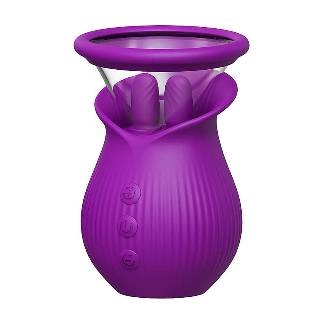 Scarlet Vibrador Sugador de Clitóris Formato de Rosa Multivelocidade Sexy Import