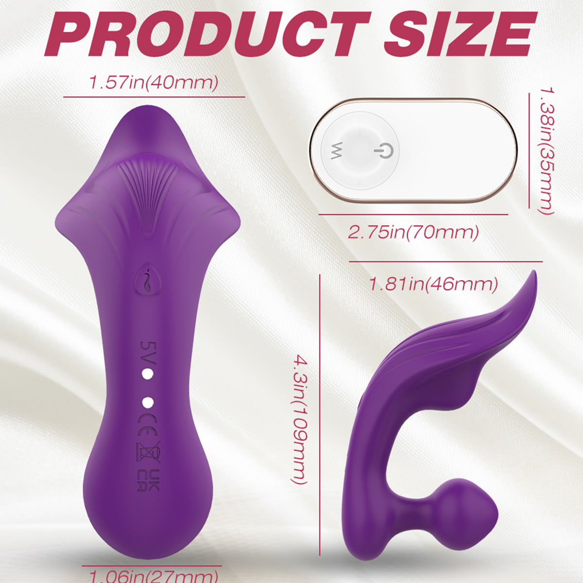 S-Hande Chomper Vibrador Calcinha Ponto G e Clitóris com 9 Modos de Vibração Sexy Import