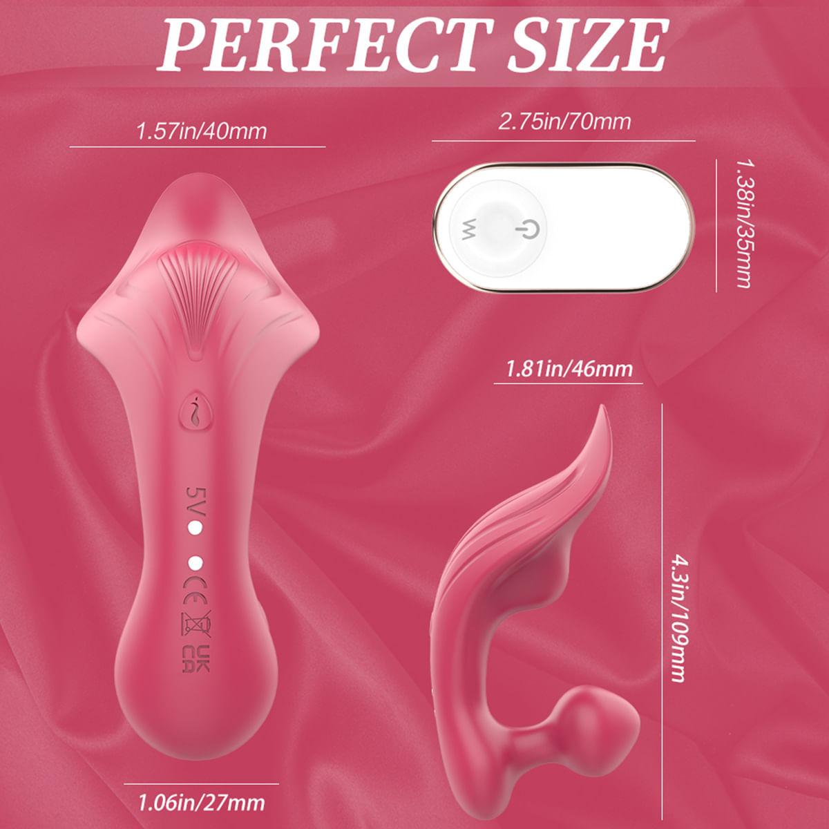 S-Hande Chomper Vibrador Calcinha Ponto G e Clitóris com 9 Modos de Vibração Sexy Import