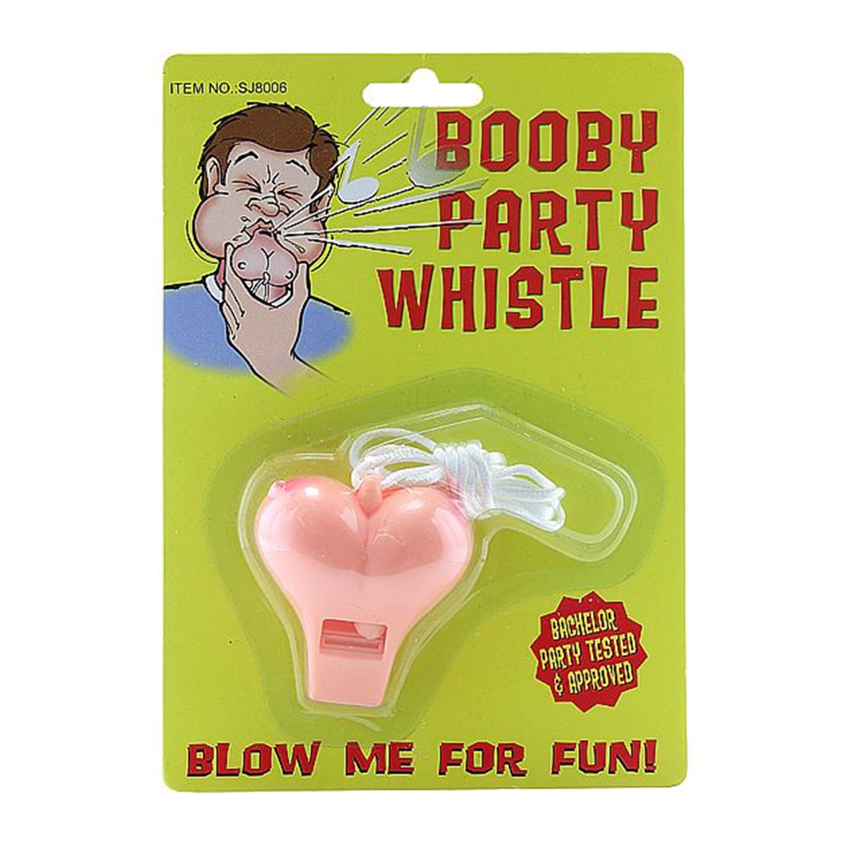 Booby Party Whistle Apito em Formato de Seios Adão e Eva