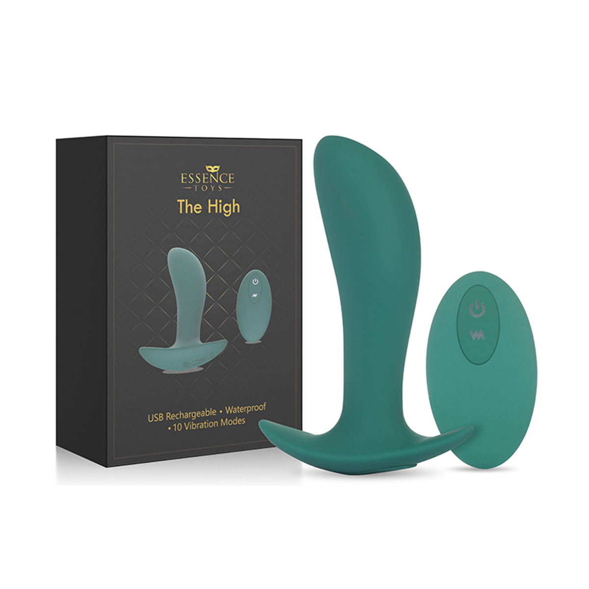 Essence Toys The High Plug Anal com 10 Modos de Vibração Adão e Eva