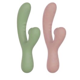 Oasis Vibrador Ponto G com Estimulador Clitoriano e 10 Modos de Vibração Linha Wellness Intt