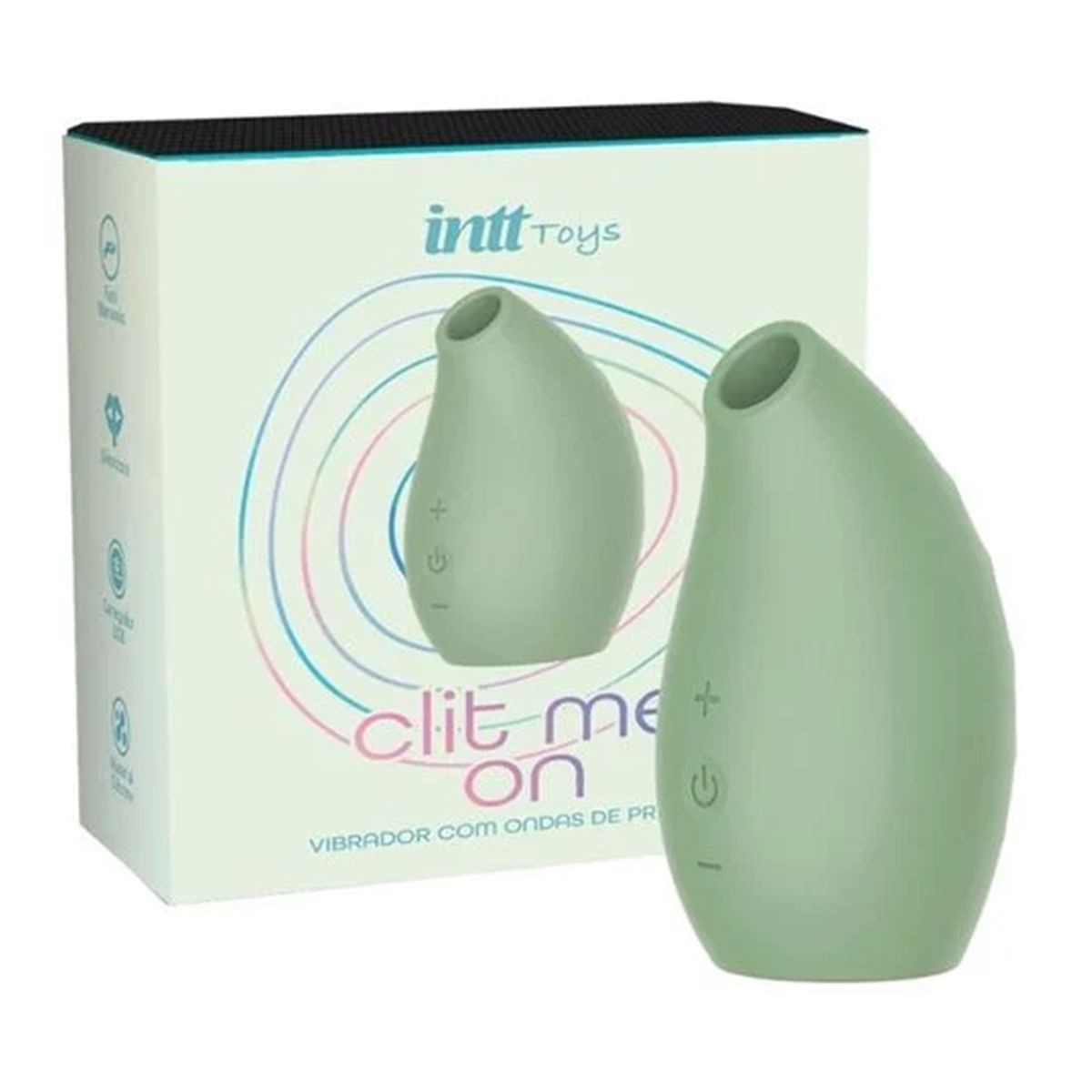 Clit Me On Estimulador de Clitóris Linha Intt Wellness 3 Modos de Pulsação