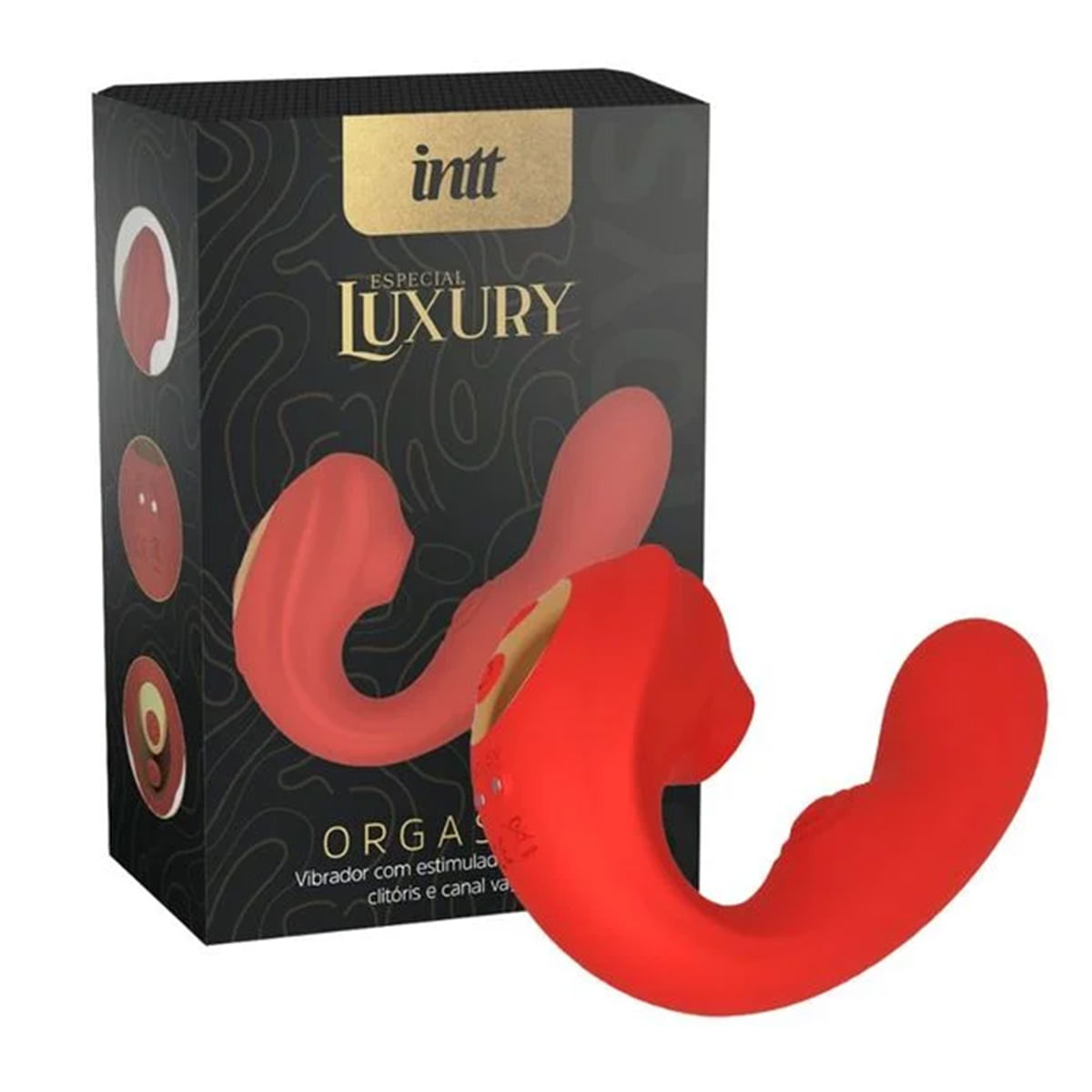 Orgasmic Vibrador Ponto G com 7 Modos de Onda de Pressão e Impulso Linha Luxury Intt