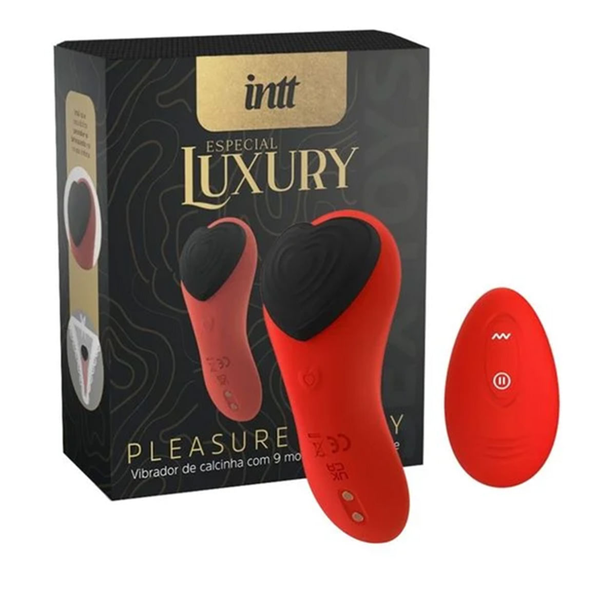 Pleasure Panty Vibrador de Clacinha Linha Vibra Luxury 9 Modos de Vibração Intt