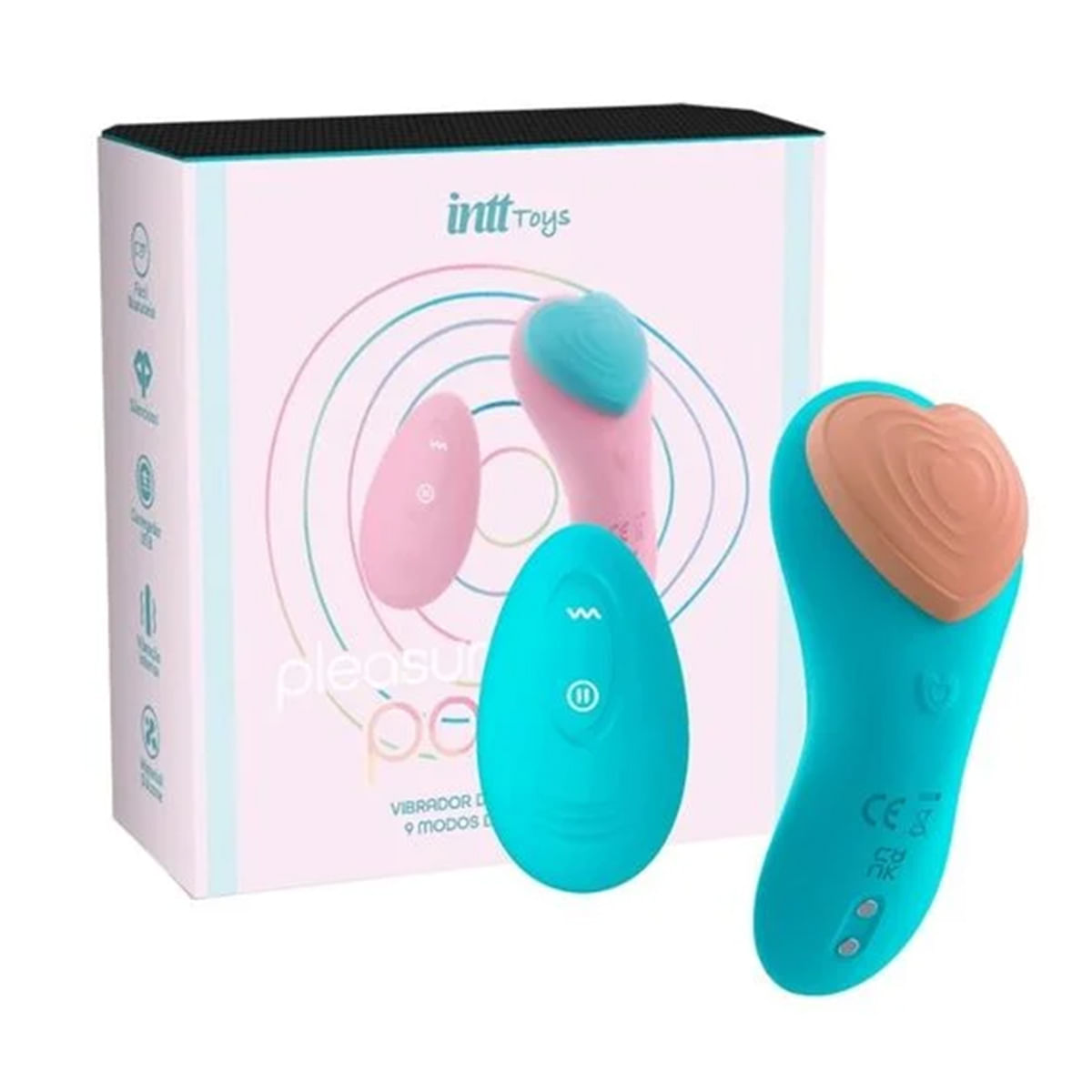 Pleasure Panty Vibrador de Calcinha Linha Vibra Wellness 9 Modos de Vibração Intt