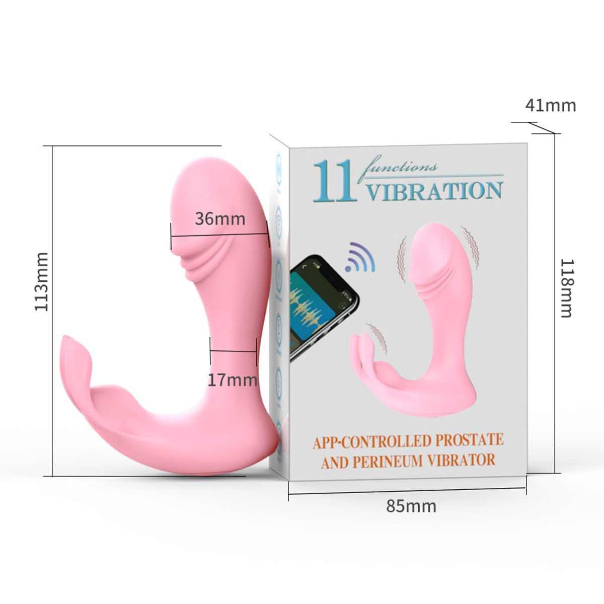 Estimulador de Clitóris com Penetração e 11 Modos de Vibração Vip Mix