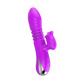 Stretch & Lick Vibrador de Ponto G e Clitóris com Língua e 12 Modos de Vai e Vem Sexy Import