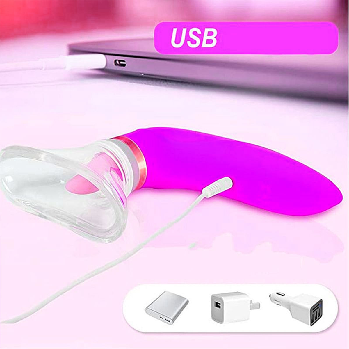 Mildred Vibrador Sugador de Clitóris Multivelocidade Com Língua Sexy Import