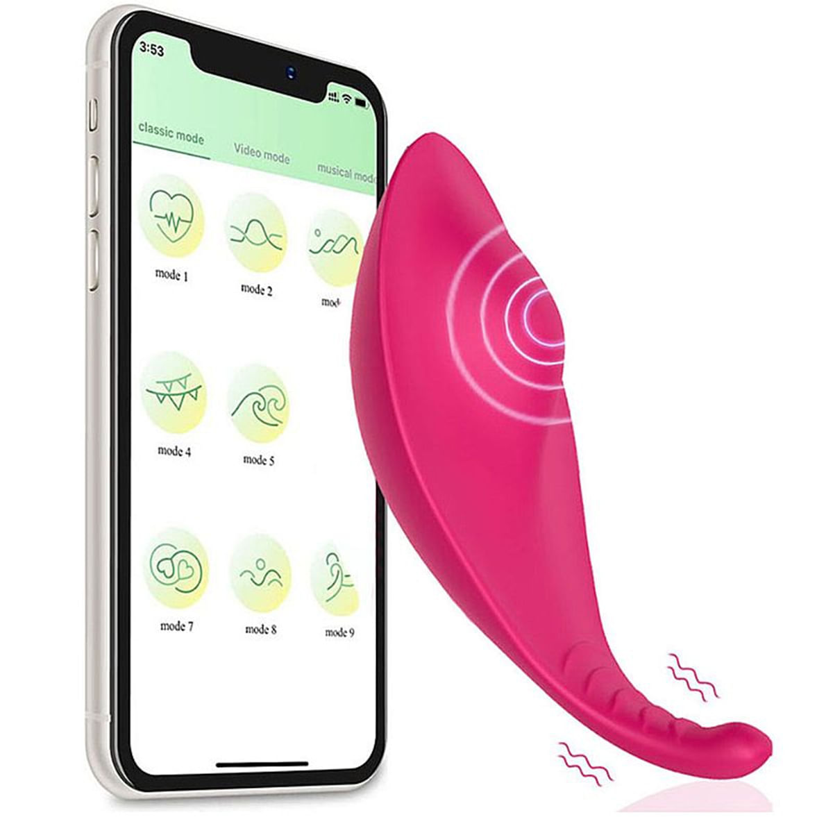 Niamh Vibrador de Calcinha 10 Modos de Vibração Controle Via App Sexy Import