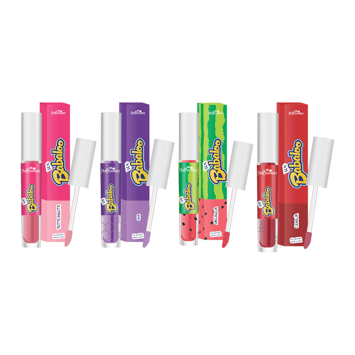 Babaloo Gloss Ice Labial 15g Hot Flowers