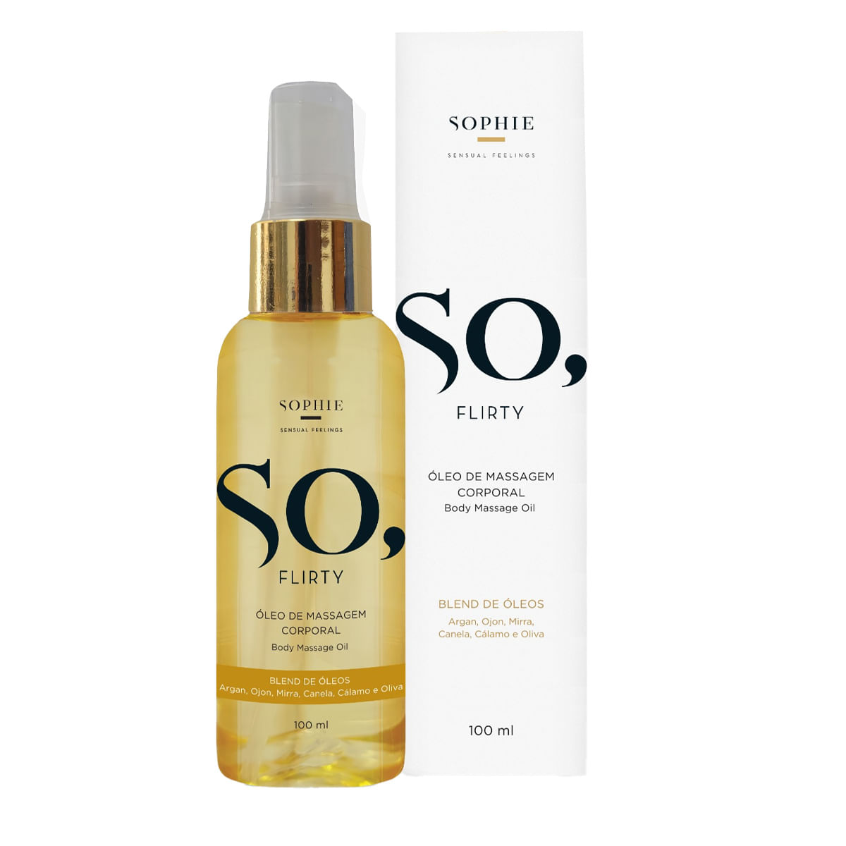 So Flirty Óleo de Massagem Corporal 100ml Sophie So Flirty Óleo de Massagem Corporal 100ml Sophie