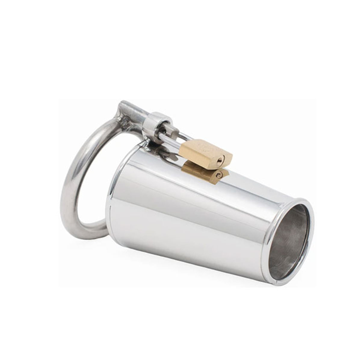 Cinto de Castidade Masculino Fechado Com Cadeado 3R Import Cinto de Castidade Masculino Fechado Com Cadeado 3R Import
