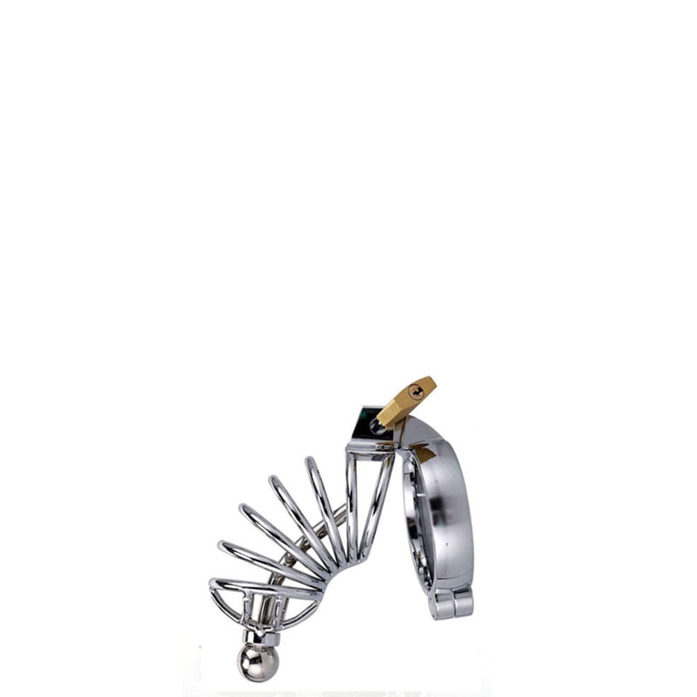 Cinto de Castidade Masculino Com Sonda Uretral Removível 3R Import