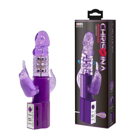 Chrisina Teasing Monkey Vibrador Escalonado com Estimulador Clitoriano Formato Coelho 3R Import