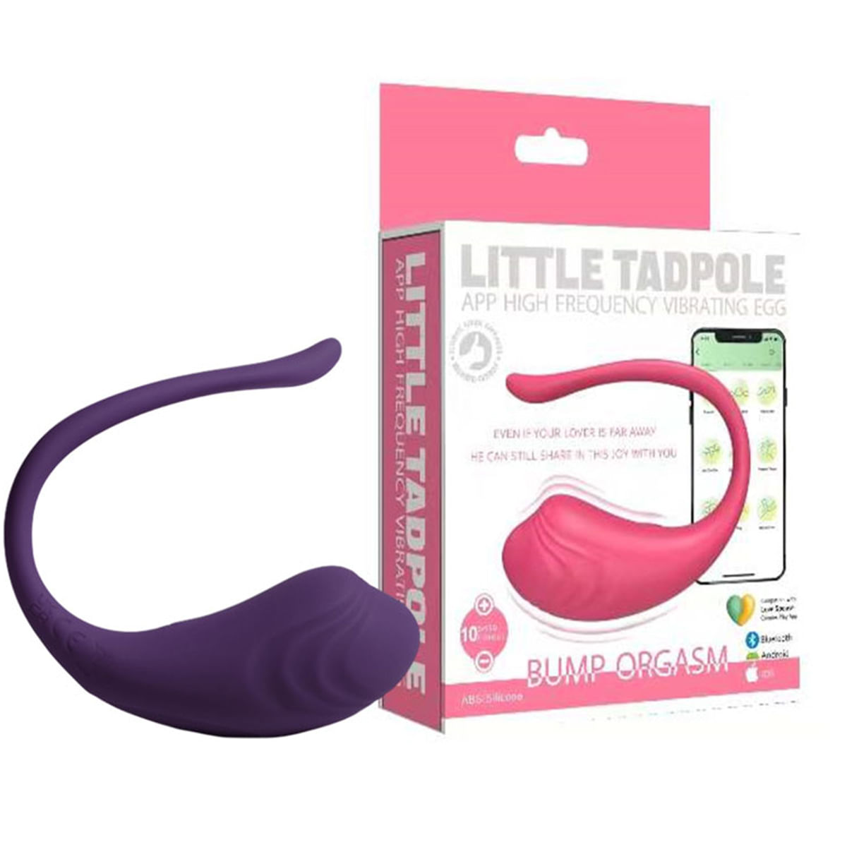 Bump Orgasm Mini Estimulador com 9 modos via Aplicativo á Distância 3R Import